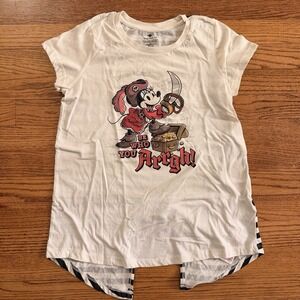 Disney Cruise Line Girls Pirate Minnie Mouse T-Shirt Size XL